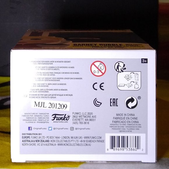 Barney Rubble Cocoa Pebbles Ad Icons The Flintstones Funko Pop 120 NIB "b" - Picture 3 of 4